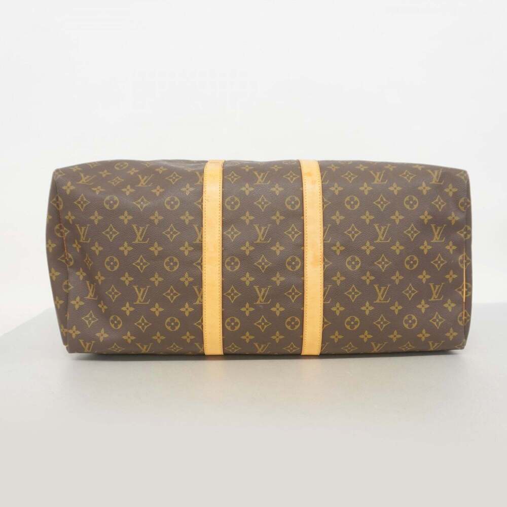 LOUIS VUITTON Brown Monogram Keepall 55 Boston Bag - Picture 3 of 16